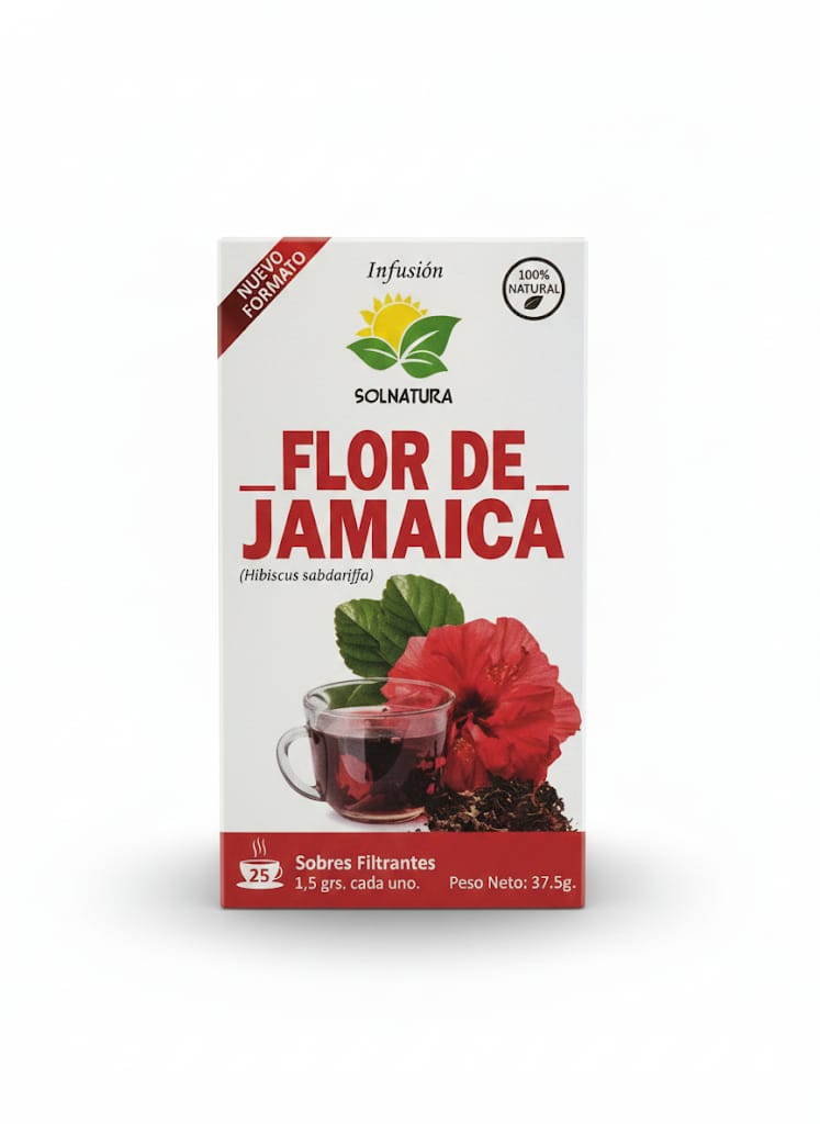 Flor de Jamaica -Caja 25 bolsas.
