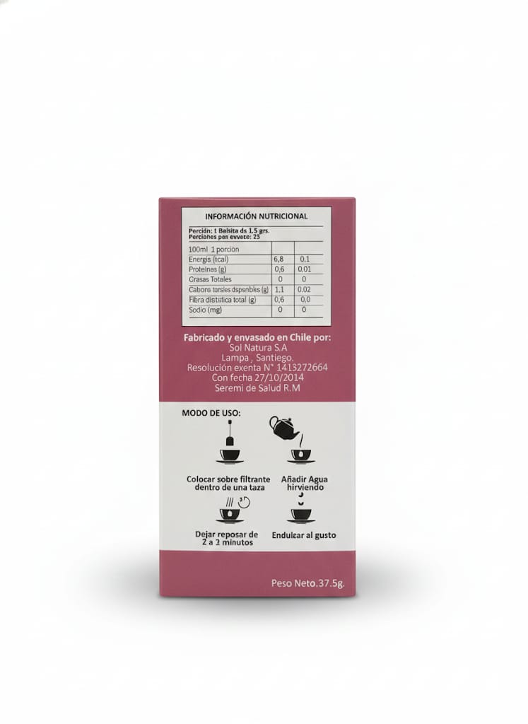 Flor de Jamaica -Caja 25 bolsas.